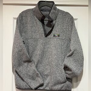 EUC Men’s Gray LL Bean Fleece Pullover Sweater sz M